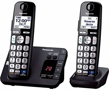 Panasonic KX-TGE232B Cordless Phone, 2 Handsets