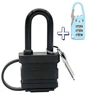 Heavy Duty Waterproof Padlock - Ideal for Home, Garden Shed, Outdoor, Garage, Gate Security (Send a Small Password Lock)