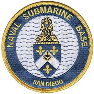 4" Navy Naval Submarine Base SAN Diego Embroidered Patch