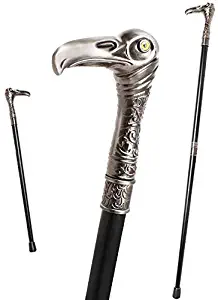 Ziv. Eagle Walking Stick- Decorative Cane Walking Stick for Men and Women- Assassin's Creed Eagle Cosplay Cane, Walking Cane, All Metal Walking Stick Symbol of Power and Strength