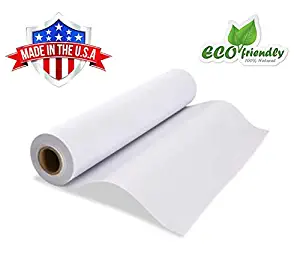 Made in USA White Kraft Paper Wide Jumbo Roll 48" x 1200" (100ft) Ideal for Gift Wrapping, Art &Craft, Postal, Packing Shipping, Floor Protection, Dunnage, Parcel, Table Runner, 100% Recycled Material