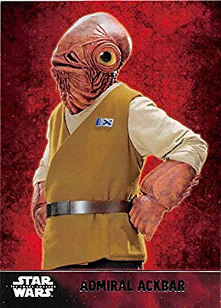 Admiral Ackbar trading card Star Wars Force Awakens 2015 Topps #28 Rebellion