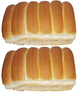 New England Split-top Frankfurter Hot Dog Bun or Lobster Rolls - Pack of 6, 12 or 24 count