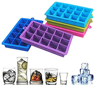 GYH 5 Pieces Silicone Ice Cube Tray Form for Ice Mold Tray Fruit Popsicle Ice Cream Maker for Wine Party Kitchen Bar Drinking Accessories