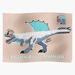 Fanart Anjanath Hunter World Monster Iceborne S Poster Gift for Home Decor Wall Art Print Poster