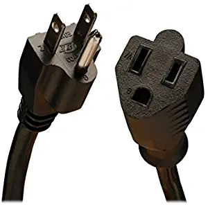 Tripp Lite Heavy-Duty Power Extension Cord 15A, 14AWG (NEMA 5-15P to NEMA 5-15R) 10-ft.(P024-010)