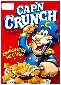 Quaker Cap'n Crunch Cereal 14 Oz, Pack of 2