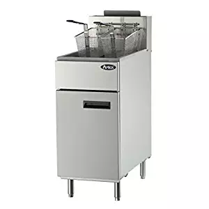 Atosa USA ATFS-40 Heavy Duty 40 LB Stainless Steel Deep Fryer - Propane