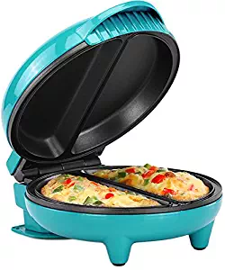 Holstein Housewares HH-09125007E Omelet Maker Teal/Stainless Steel