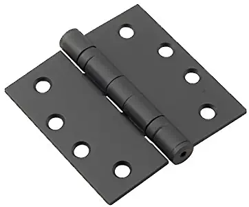 Richelieu Hardware - 4822FBB - Box of 3 - Mortise Butt Hinge with Ball Bearing - BlackFinish