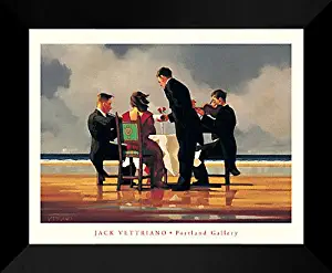 Jack Vettriano Framed Art Print 24x20 "Elegy for a Dead Admiral"