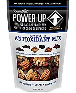Gourmet Nut Power up 100% All Natural Health Antioxidant Body Boosting Trail Mix 14oz