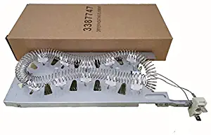 Dryer Heating Element 3387747 Fit For Kenmore Whirlpool KitchenAid Dryers Replacement Part Numbers WP3387747, AP2947033, AP6008281, 3387747, PS344597, PS11741416