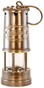 Vermont Lanterns Oil Lantern - Antique Brass Coal Miners Lamp - 9"