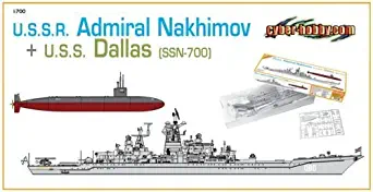 Cyber Hobby Models 1/700 U.S.S.R. Admiral Nakhimov + U.S.S. Dallas (SSN-700)