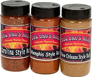 BBQ BROS RUBS {Southern Style} - Ultimate Barbecue Spices Seasoning Set - Use for Grilling, Cooking, Smoking - Meat Rub, Dry Marinade, Rib Rub - Backed with 100% Customer Guarantee