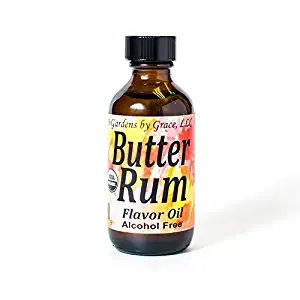 Organic Flavor Oil Butter Rum | Use in Gourmet Snacks, Candy, Beverages, Baking, Ice Cream, Frosting, Syrup and More | GMO-Free, Vegan, Gluten-Free, 2 oz