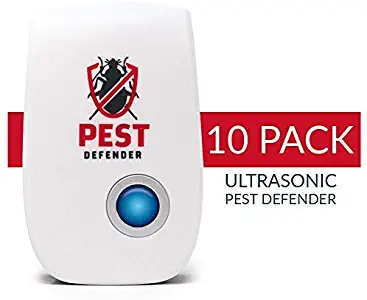 Pest Defender Ultrasonic Electronic Pest Repeller Plug in Indoor | Chemical Free Pest Control 10 Pack