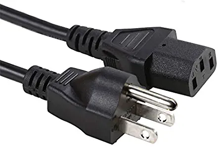 Power Cord Compatible Samsung LG Plasma Sanyo Philips Panasonic Insignia TV 3 Prong AC Cable Replacement UL Listed 10FT