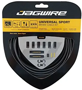 Jagwire - Universal Sport DIY Bike Cable Kit | for Road or MTN Brakes | SRAM and Shimano Compatible, Double Ended Brake Cables (Road and Mountain), Slick Stainless Cable, Housing Included