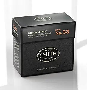 Smith Teamaker Lord Bergamot Blend No. 55 (Full Leaf Black Tea), 1.2 oz, 15 Bags