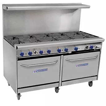 Bakers Pride 10 Burner 60" Range 60-BP-10B-S26