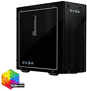 EVGA DG-76 Matte Black Mid-Tower, 2 Sides of Tempered Glass, RGB LED and Control Board,Gaming Case 160-B0-2230-KR