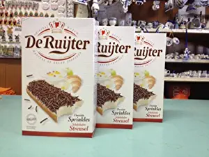 De Ruijter Chocoladehagel Puur (Chocolate Sprinkels Pure) (Pack of 6)