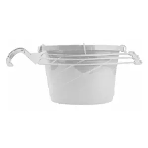 Akro Mils HSI10008A10 10" White Euro Hanging Basket