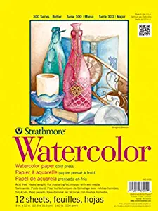 Strathmore (360-111 300 Series Watercolor Pad, 11"x15", 12 Sheets