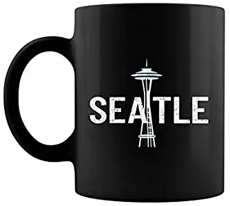 Cool Seattle Space Needle Traveler Souvenir Washington Gift Coffee Mug 11 & 15 Oz