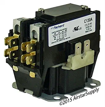 (6-Pack) Universal Packard Replacement Contactor - 30 Amp, 1-Pole, 24V Coil - C130A