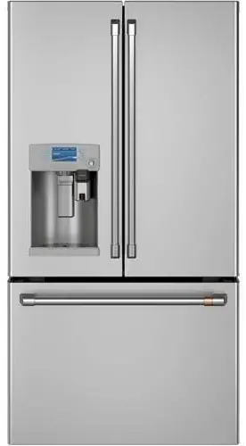 Ge Cafe CYE22UP2MS1 36 Inch Counter Depth French Door Refrigerator in Stainless Steel