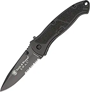 SW Assisted Black Combo Blade Aluminum Handle