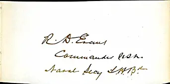 Rear Admiral Robley D. Evans - Signature
