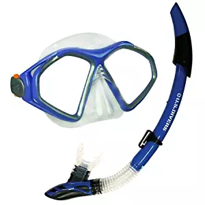 US Divers Admiral LX Dive Mask with Splash Top Snorkel, Scuba Diving Snorkeli...