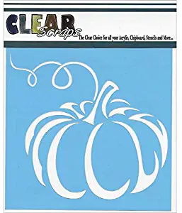 CLEARSNAP Clear Scraps Stencils, 6 x 6, Pumpkin