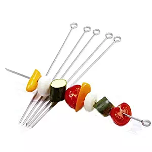 Norpro Stainless Steel 12-Inch Skewers, Set of 6