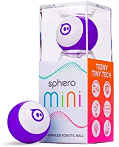 Sphero Mini (Purple) App-Enabled Programmable Robot Ball - STEM Educational Toy for Kids Ages 8 & Up - Drive, Game & Code with Sphero Play & Edu App