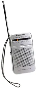 Panasonic RF-P50 Pocket AM/FM Radio, Silver (Discontinued by Manufacturer)