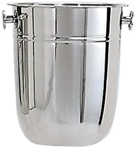 Adcraft WB-8 8 qt Capacity, Stainless Steel Wine Bucket with Deluxe Mirror Finish