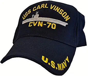 Eagle Crest USS Carl Vinson CVN-70 Low Profile Cap Navy Blue