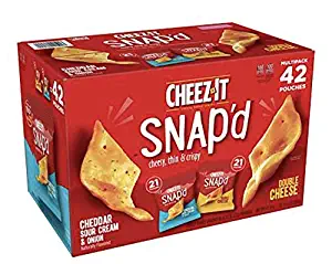 Cheeze-It Snap'd Cheesy Baked Snacks Multipack 42Count 0.75 Oz Net Wt 31.5 Oz