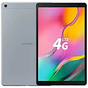 Samsung Galaxy Tab A 10.1" (2019, WiFi + Cellular) Full HD Corner-to-Corner Display, 32GB 4G LTE Tablet & Phone (Makes Calls) GSM Unlocked SM-T515, International Model (32 GB, Silver)