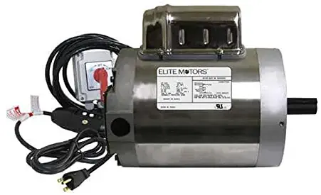 Elite 1 HP Stainless Steel C-Face Boat Lift Motor - Momentary Switch/220v/16 ft. Control Cable