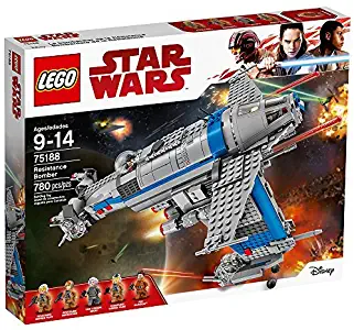 LEGO Star Wars Episode VIII Resistance Bomber 75188 Building Kit (780 Piece)