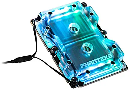 Phanteks Glacier C3647i (PH-C3647i_01) CPU Water Block for Intel LGA 3647 Narrow Socket P, Acrylic Cover, Digital-RGB LED