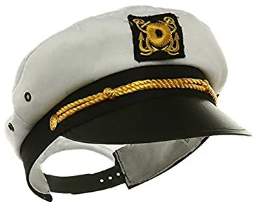 Child Yacht Captain Hat Ship Navy Officer Sea Skipper Cap Costume Accessory Adjustable