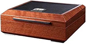 La Madera Cubana Premium Cigar Humidor Luxury Humidor Elegant Leather/Steel Design