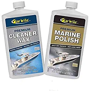 Star Brite Premium Cleaner Wax & Marine Polish w/PTEF Combo Deal 85732 89632